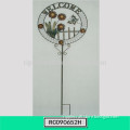 Wrought Iron Outdoor Welcome Sign Stake